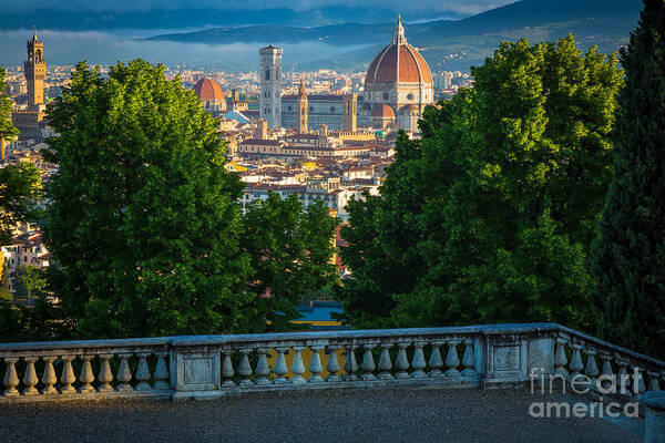 Europe Poster featuring the photograph Firenze Vista by Inge Johnsson