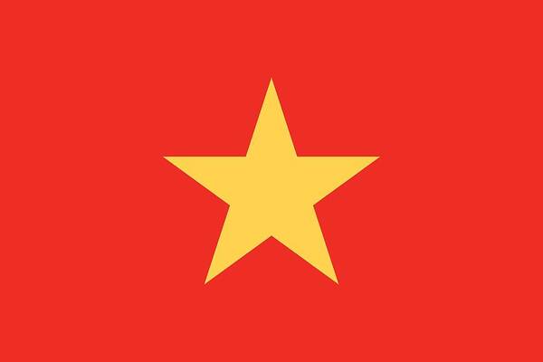 Vietnam Poster featuring the painting Flag of Vietnam by Unknown