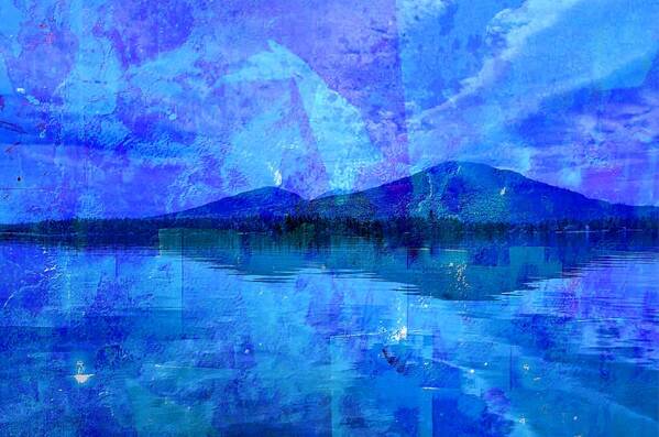 Lake Poster featuring the photograph Flagstaff Lake Blu by Russel Considine