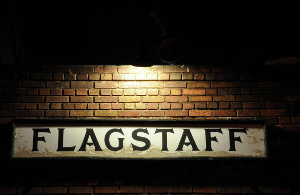 Flagstaff Train Station Poster featuring the photograph Flagstaff Train Station by Kelly Wade
