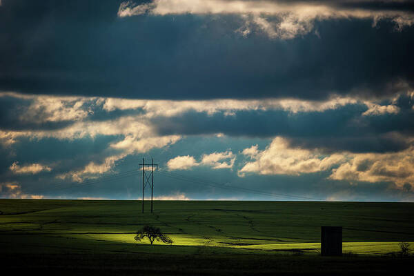 Nature Poster featuring the photograph Flint Hills Power by Jeff Phillippi