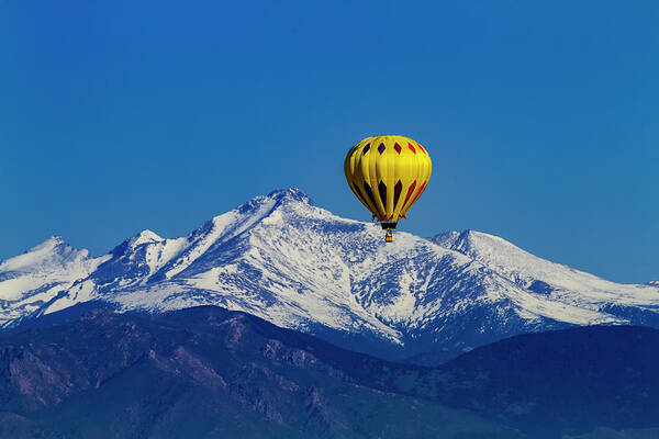 Colorado Poster featuring the photograph Floating Above the Mountains by Teri Virbickis
