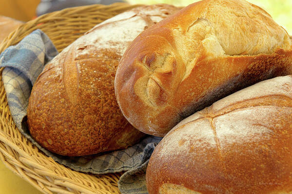 Chef Art Poster featuring the photograph Food - Bread - Just loafing around by Mike Savad