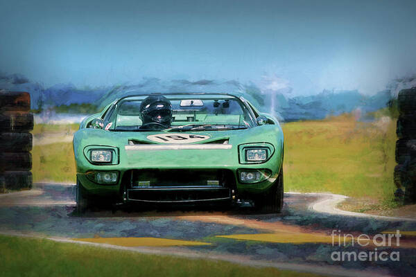 Ford Poster featuring the photograph Ford GT40 Targa Florio by Stuart Row