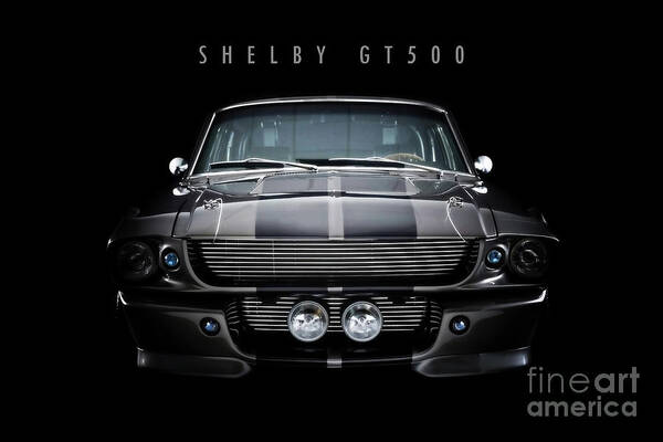 Ford Poster featuring the digital art Ford Shelby GT500 by Airpower Art