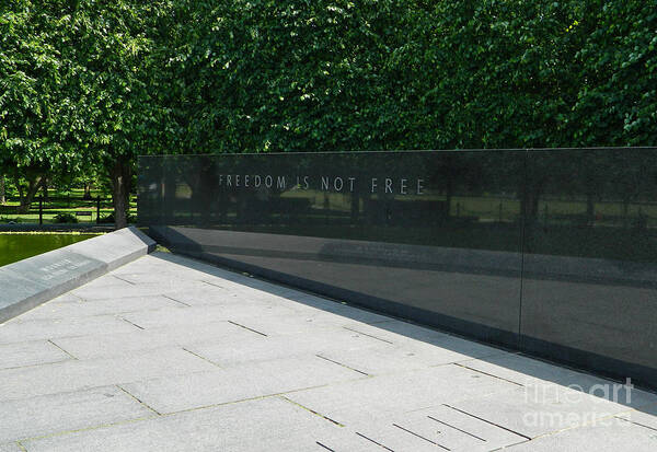 Freedom Is Not Free - Korean War Veterans Memorial Ii Poster featuring the photograph Freedom Is Not Free - Korean War Veterans Memorial II by Emmy Vickers