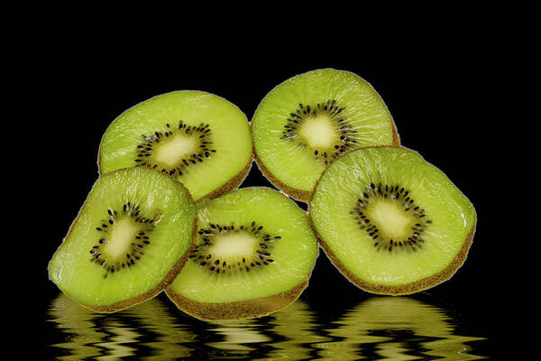 Fresh Fruit Poster featuring the photograph Fresh Kiwi fruits by David French