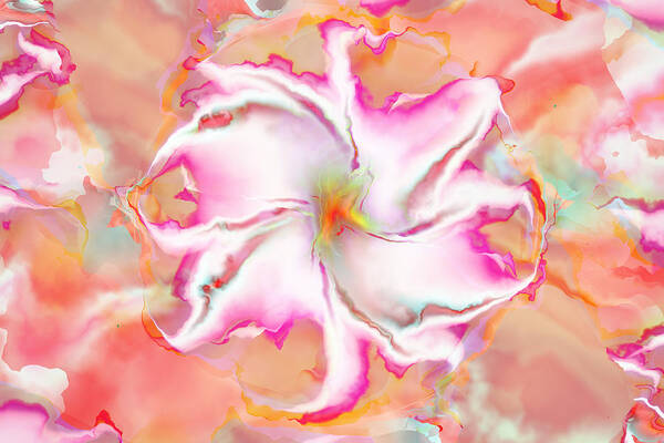 Fractal Poster featuring the digital art Full Bloom by Richard Ortolano