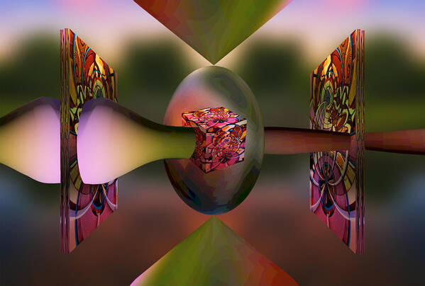 Abstract Poster featuring the photograph Geometrical by Maria Coulson