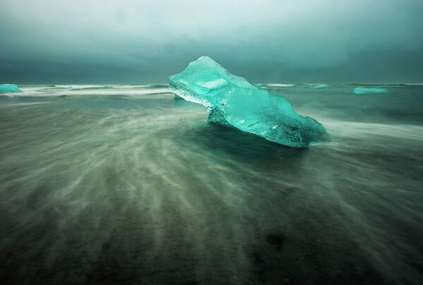 Iceland Poster featuring the photograph Glacier Beach by Tyler Soden