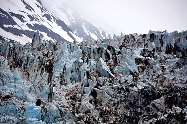Alaska Poster featuring the photograph Glaciers Closeup - Alaska by Lorenzo Cassina