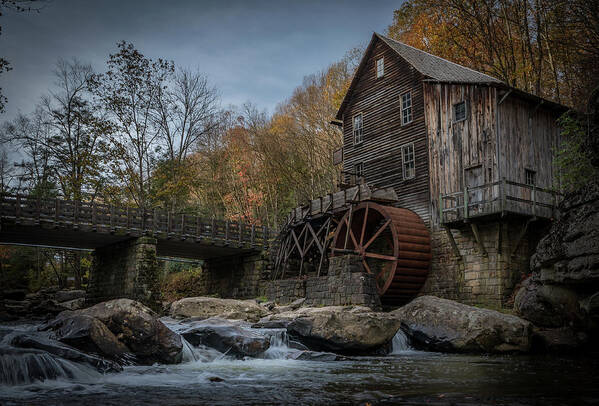 Ridge Poster featuring the photograph Glade Creek Water Wheel by Jonas Wingfield