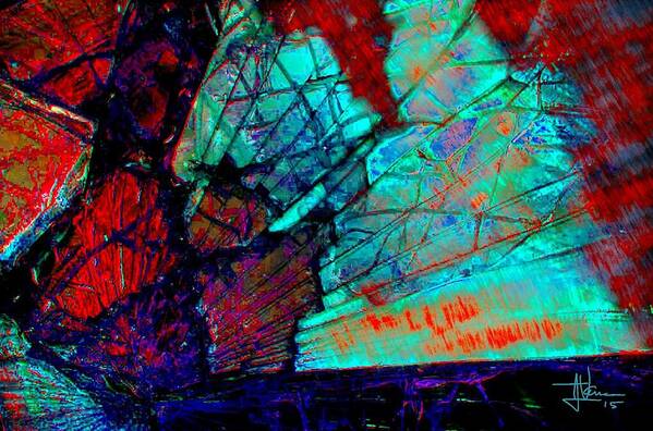 Abstract Poster featuring the photograph Glass Abstraction 2 by Jim Vance