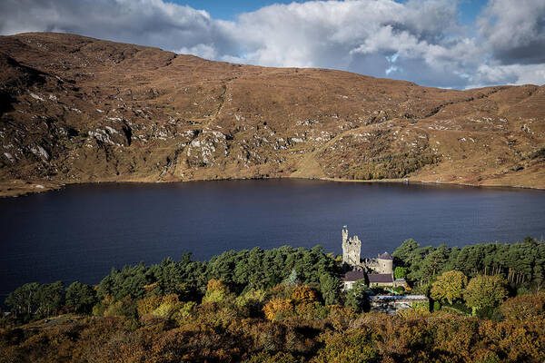 Glenveagh Poster featuring the photograph Glenveagh Castle 1, Donegal by Nigel R Bell