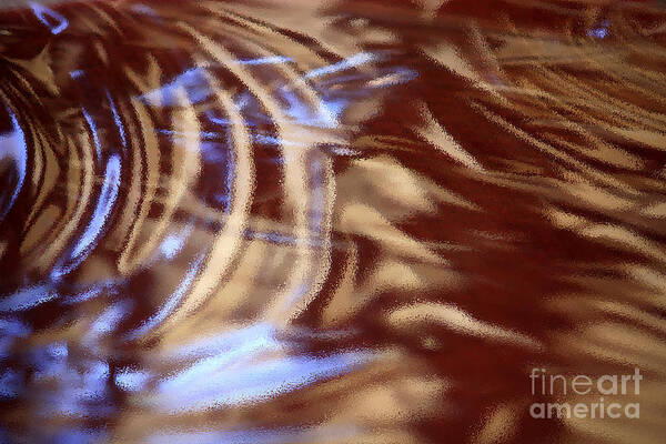 Abstract Poster featuring the photograph Go With the Flow - Abstract Art by Carol Groenen