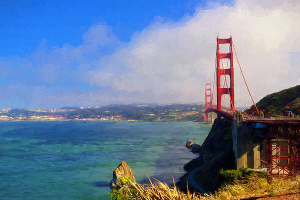 Golden Gate Poster featuring the photograph Golden Gate by Greg Norrell