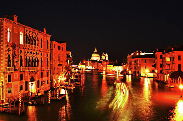 Grand Poster featuring the photograph Grand Canal In Venice by Tinto Designs