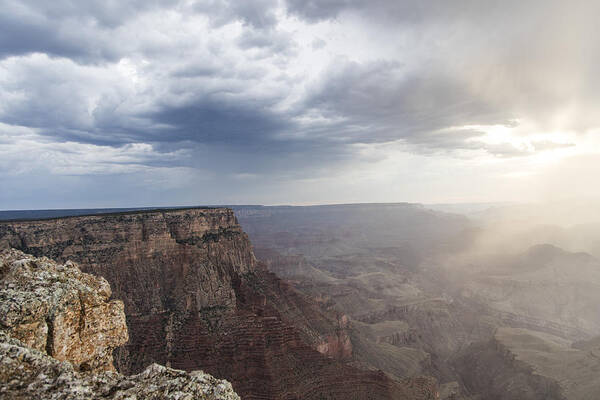 Grandcanyon Poster featuring the photograph Grand Canyon Sunset ana Clouds by John McGraw