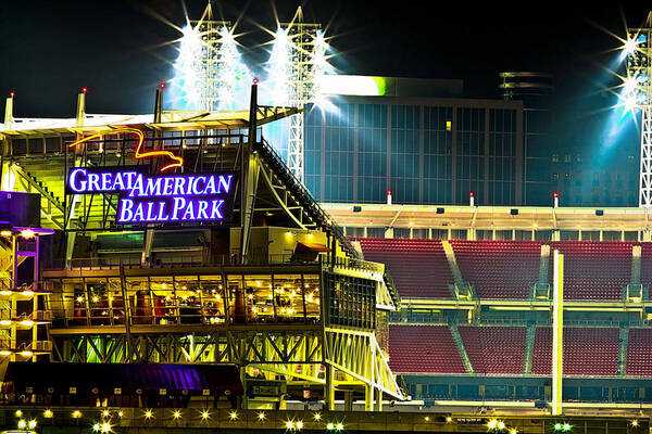 Great American Ballpark Poster featuring the photograph Great American Ballpark by Keith Allen