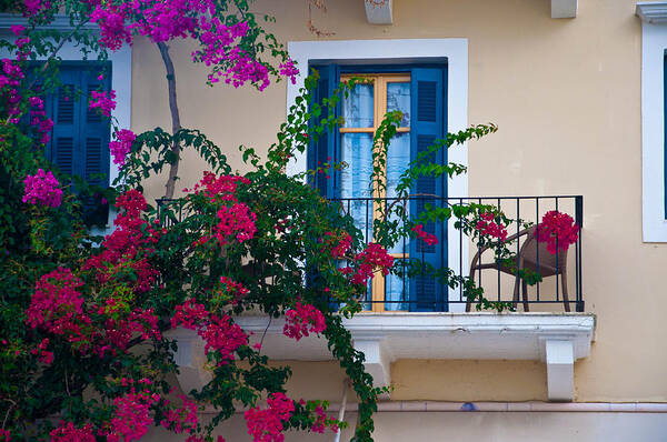 Greek Balcony Poster featuring the photograph Greek Beauty by Rob Hemphill