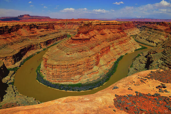 Canyonlands National Park Poster featuring the photograph Green and Colorado Rivers Confluence by Greg Norrell
