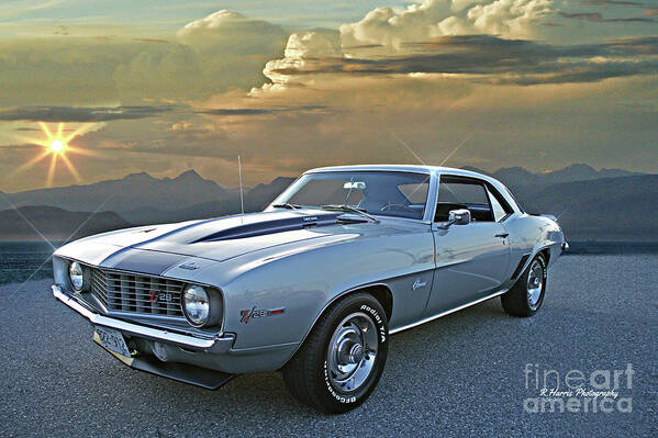 Cars Poster featuring the photograph Grey Camaro Z28 by Randy Harris