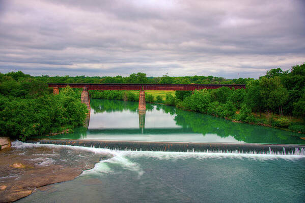 Faust Bridge Poster featuring the photograph Guadeloupe River by Kelly Wade