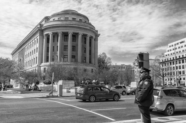 City Poster featuring the photograph Guarding by Jonathan Nguyen