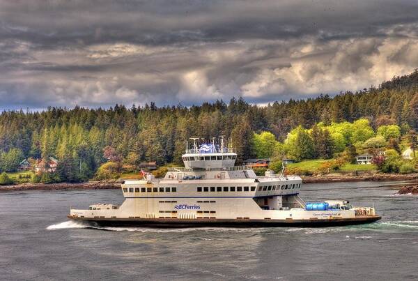Bc Ferries Poster featuring the photograph Gulf Islands 7 by Lawrence Christopher