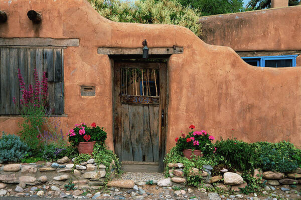 Southwest Poster featuring the photograph Hacienda Santa Fe by Jim Benest