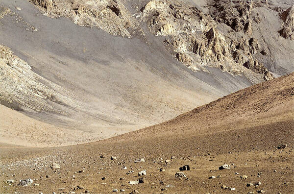 Crater Poster featuring the painting Haleakala Crater Floor by Peter J Sucy