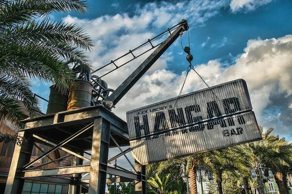 Hangar Bar # Jock Lindsey's # Jock Lindsey's Hangar Bar # Disney Springs # Downtown Disney # Disney Marketplace # Magic Kingdom # Walt Disney World # Orlando Fl # Lake Buena Vista # Poster featuring the photograph Hangar Bar by Louis Ferreira