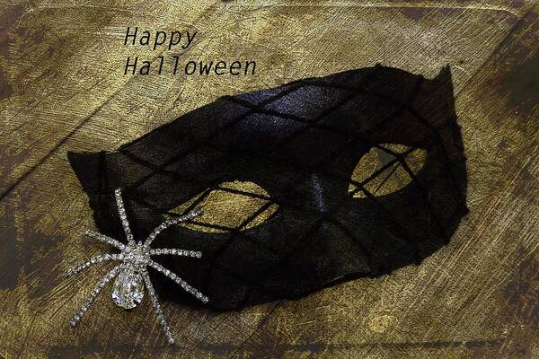 Mask Poster featuring the photograph Happy Halloween by Patrice Zinck