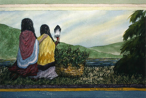 Landscape Poster featuring the painting Harvest Blessing by Lynda Hoffman-Snodgrass