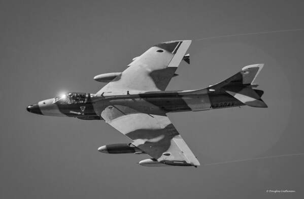 Aviation Poster featuring the photograph Hawker Hunter by Douglas Castleman