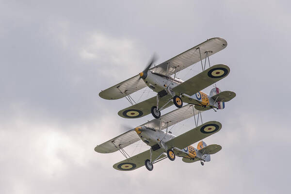 Hawker Nimrod Poster featuring the photograph Hawker Nimrods by Gary Eason