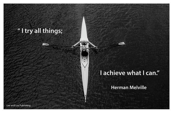 Quote Poster featuring the photograph Herman Melville - 3 by Mark Slauter