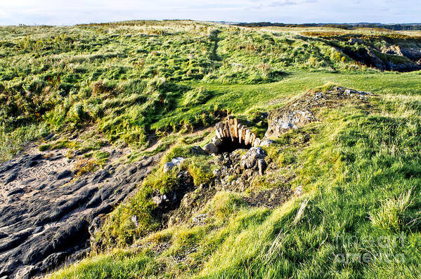 Fife Coastal Path Poster featuring the photograph Hidden Cave. by Elena Perelman