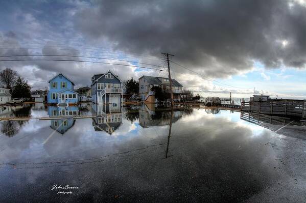 Flood Poster featuring the photograph Higbee Flooding by John Loreaux