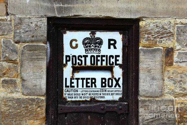 Postbox Poster featuring the photograph Historic Georgian Letter Box Detail by James Brunker