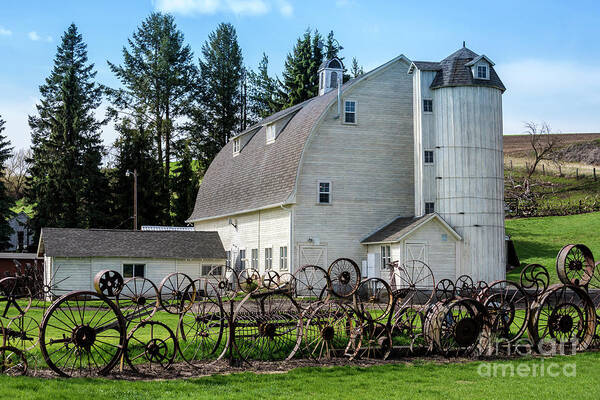 Uniontown Poster featuring the photograph Historic Uniontown Washington Dairy Barn - 2 by Gary Whitton