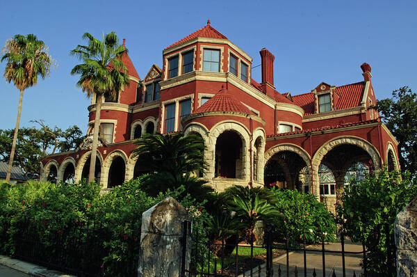 Historical Galveston Mansion Poster featuring the photograph Historical Galveston Mansion by Tikvah's Hope