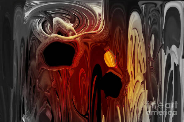 Abstract Poster featuring the photograph Holes in my Soul by Rick Rauzi