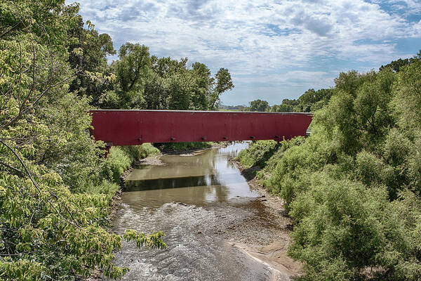 Holliwell Covered Bridge Poster featuring the photograph Holliwell Covered Bridge 3 by Susan Rissi Tregoning