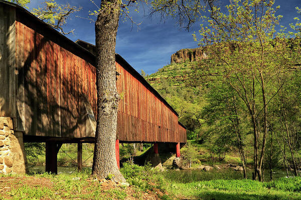 Covered Bridge Poster featuring the photograph Honey Run Covered Bridge by James Eddy