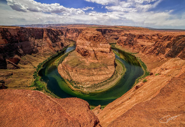 Canyon Poster featuring the photograph Horseshoe bend by Jeff Niederstadt