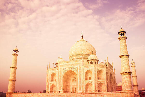Ancient Poster featuring the photograph Hot Taj Mahal by Nila Newsom