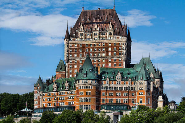 Canada Poster featuring the photograph Chateau Frontenac in Quebec City by David Smith