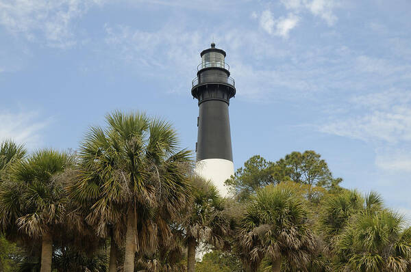 Hunting Island Poster featuring the photograph Hunting Island Lighthouse by Darrell Young