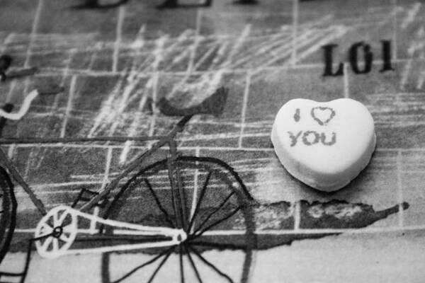 Candy Heart Poster featuring the photograph I Heart You by Toni Hopper